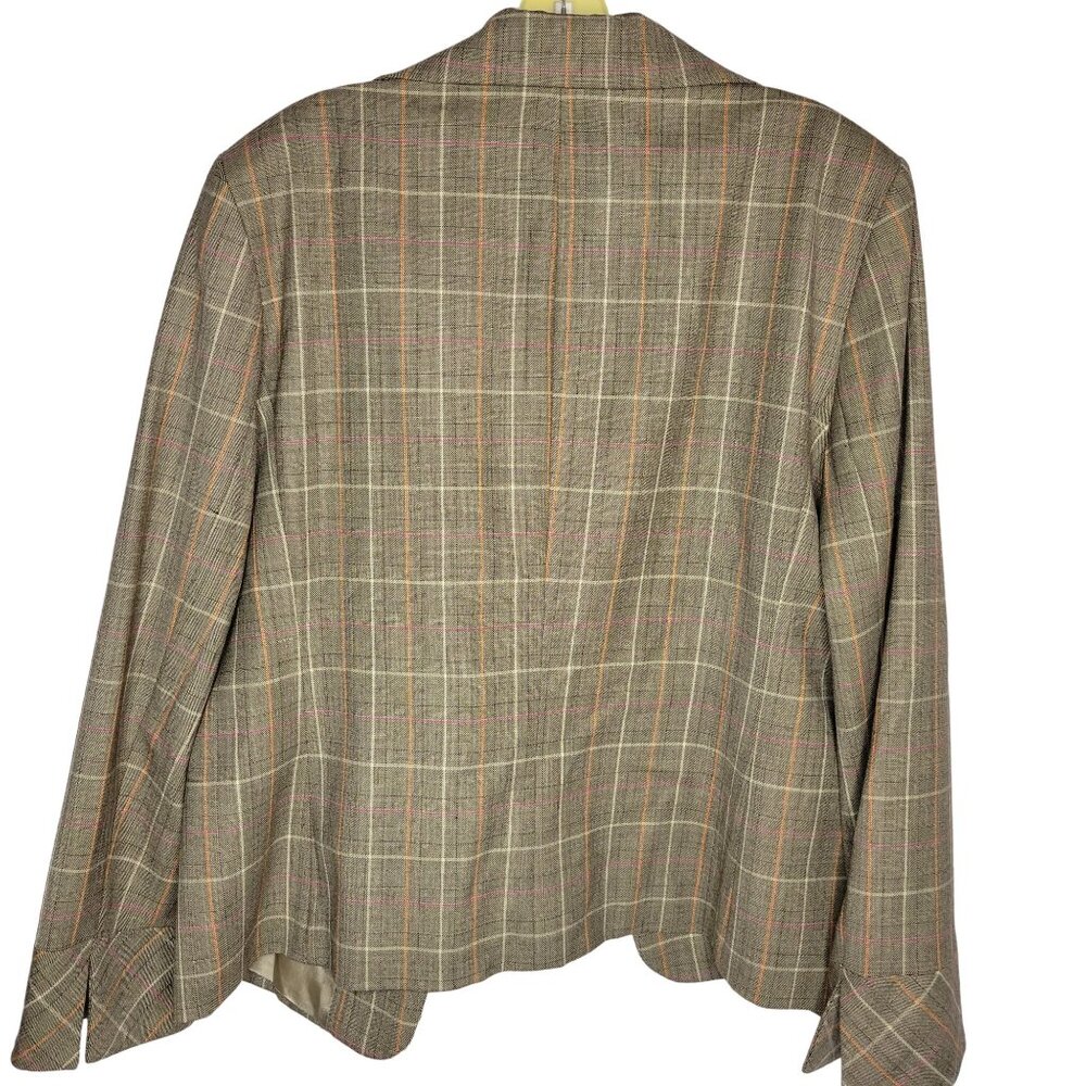 Vintage Austin Reed Women Suit Set Size 16 / XL Plaid Blazer Jacket & Skirt - Picture 4 of 16